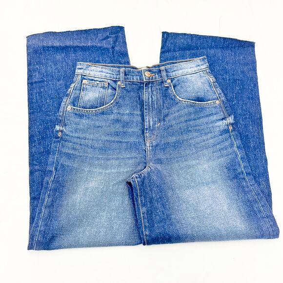 Kensie High Rise The Jessica Barrel Leg Retro Stretch Denim Jeans Size 4 / 27 - Picture 4 of 8